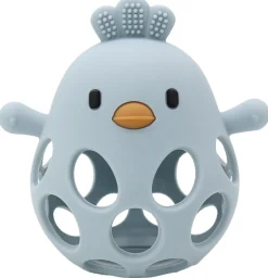 New Sansebold med ælling i LFGB silikone, lyseblå Sansebolde|Bideringe & Rangler