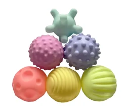 Discount Sansebolde med farver og struktur, 6 stk. Sansebolde