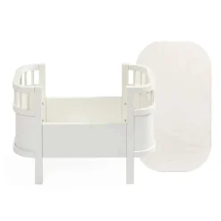 Sale Dukkesengen + madras, hvid Dukkevogne & Senge