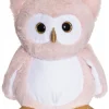 Hot Selvlysende Ugle, plysdyr lyserød, 25 cm Bamser