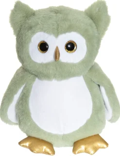 Selvlysende Ugle, plysdyr grøn, 25 cm Bamser