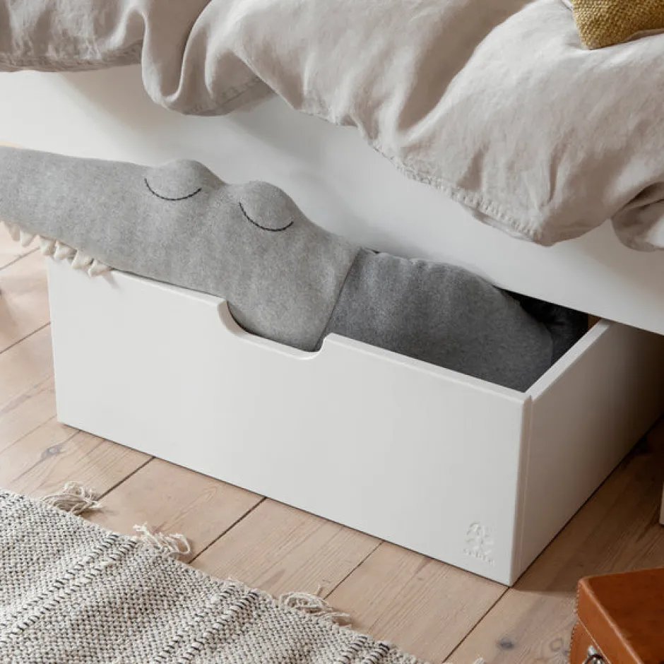 New Sengeskuffen - classic hvid - FSC® Børn Tremmesenge