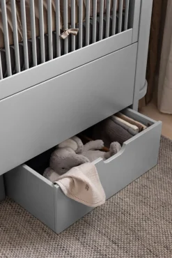 Outlet Sengeskuffen Stone grå - FSC Børn Tremmesenge