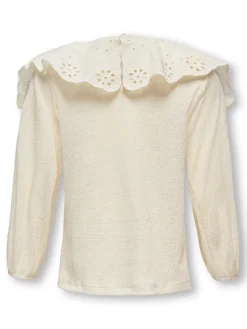 Hot Sia Pella langærmet top - BIRCH Bluser