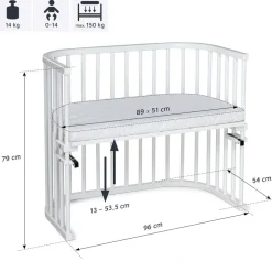 Side by Side seng, Maxi - Hvid Børn Side By Side Senge