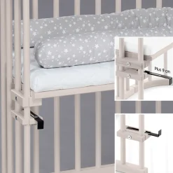 New Side by side seng, original - beige Børn Side By Side Senge