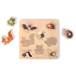 Silhouette-puslespil i træ - Skovens dyr Puslespil