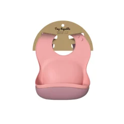 Silicone hagesmæk, 2-pk, rose+coral Hagesmække