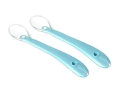 Online Silicone spoon - aquamarine 2-pack Bestik