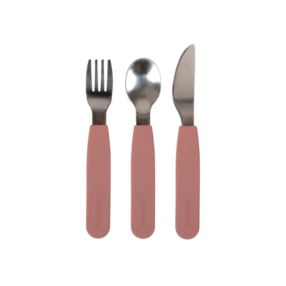 Silikone bestiksæt - rose Bestik