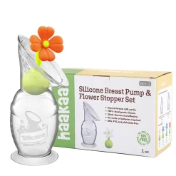 New Silikone brystpumpe inkl. blomsterstopper 150 ml Brystpumper