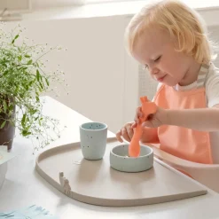 Sale Silikone dækkeserviet m/høj kant Elphee - Sand Service