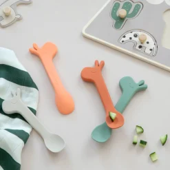 New Silikone ske 2 stk Lalee Blå Bestik