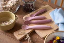 Clearance Silikone skesæt, lang - blossom pink Bestik