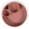 Hot Silikone tallerken ruminddelt - rose Service