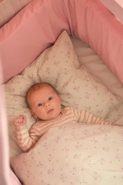 Silke babydyne med sengetøj - Misty rose Børn Pakkeløsninger|Sengetøj