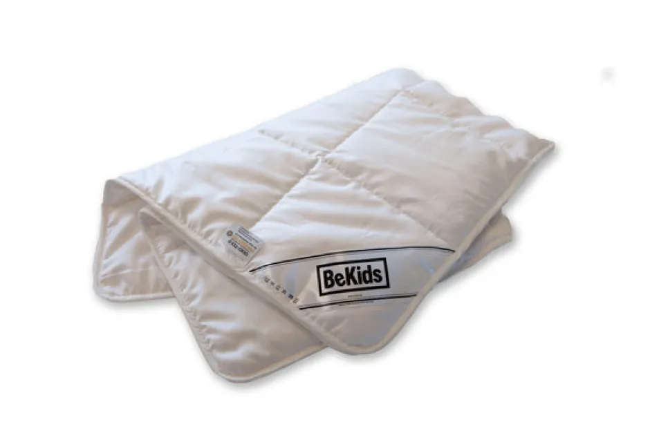 New Silke babydyne med sengetøj - Blue fog Børn Pakkeløsninger|Sengetøj