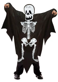 Online Skeleton Ghost kostume - SORT Kostumer|Udklædning