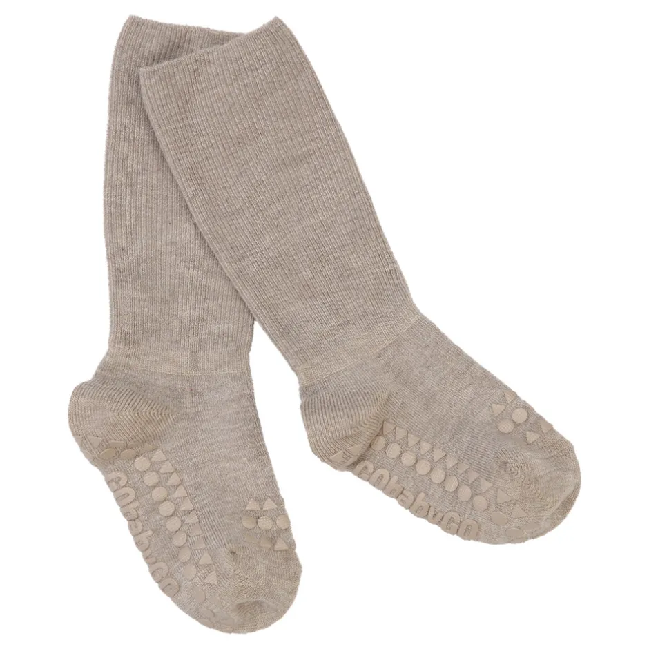 Skridsikre Strømper - Bamboo - Sand Skridsikre Strømper|Strømper
