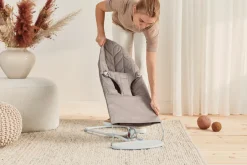 New Skråstol Bliss - Vævet, Klassisk quilt, Sandgrå Børn Skråstole