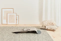 New Skråstol Bliss - Vævet, Klassisk quilt, Sandgrå Børn Skråstole