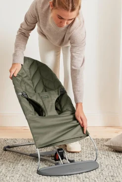 New Skråstol Bliss Vævet, blomsterbladsquilt,mørkegrøn Børn Skråstole