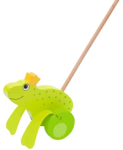 Sale Skubbedyr, Frø-kongen Trælegetøj|Trækdyr