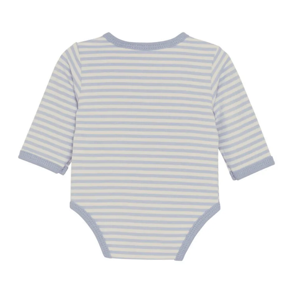 Online Slå-om Body Langærmet - Zen Blue Bodystocking M. Skrålukning|Præmatur Tøj