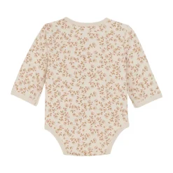 Online Slå-om Body Langærmet AOP - Pale Mauve Bodystocking M. Skrålukning|Præmatur Tøj