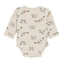 Slå-om Body Langærmet AOP - Zen Blue Bodystocking M. Skrålukning|Præmatur Tøj