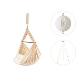 Outlet Slyngevugge inkl. motor og stativ - Natur Børn Pakkeløsninger|Slyngevugger