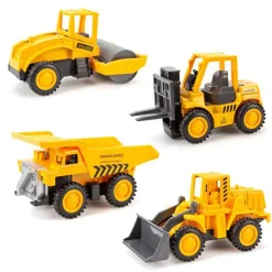 Best Små arbejdsbiler 4. ass. med pull back Traktorer & Fly