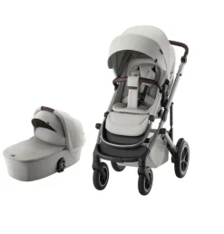 Clearance Smile 5Z lux inkl. liggedel - Linen grey Kombivogne Med Ergonomiske Sæder