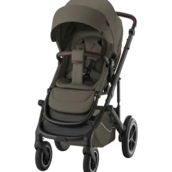 Clearance Smile 5Z lux inkl. liggedel og Baby-Safe Core autostol - urban olive/space black Kombivognspakker|Vognpakker