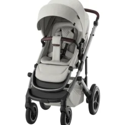 New Smile 5Z lux inkl. liggedel og Baby-Safe Core autostol - linen grey/space black Kombivognspakker|Vognpakker