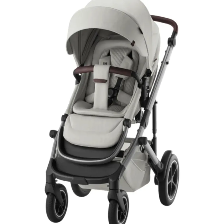 New Smile 5Z lux inkl. liggedel og Baby-Safe Core autostol - linen grey/space black Kombivognspakker|Vognpakker