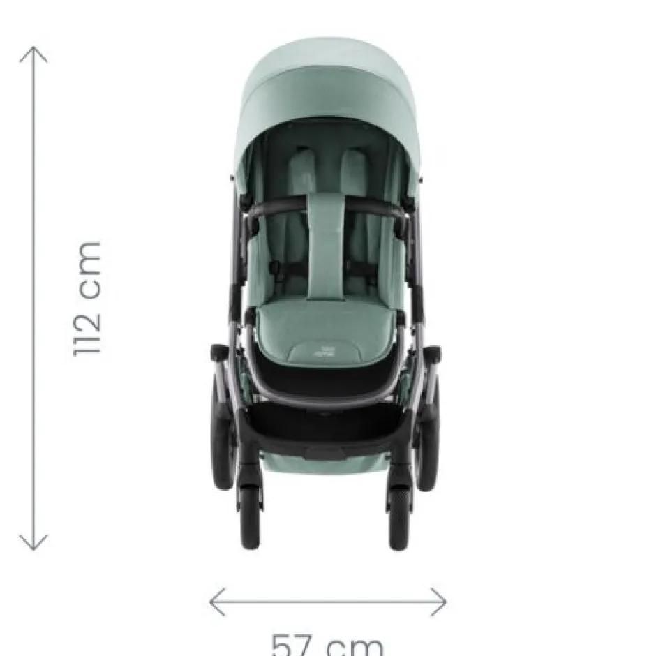 New Smile 5Z lux inkl. liggedel og Baby-Safe Core autostol - linen grey/space black Kombivognspakker|Vognpakker