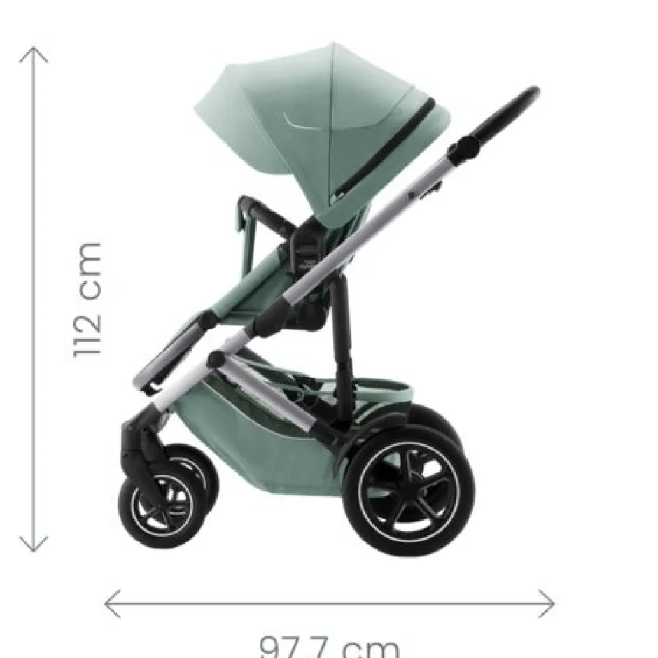 New Smile 5Z lux inkl. liggedel og Baby-Safe Core autostol - linen grey/space black Kombivognspakker|Vognpakker