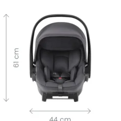 New Smile 5Z lux inkl. liggedel og Baby-Safe Core autostol - linen grey/space black Kombivognspakker|Vognpakker