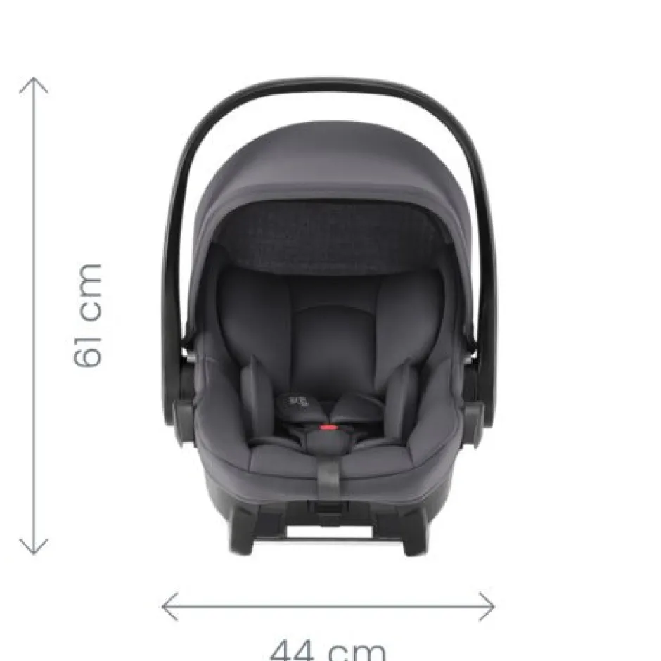 New Smile 5Z lux inkl. liggedel og Baby-Safe Core autostol - linen grey/space black Kombivognspakker|Vognpakker