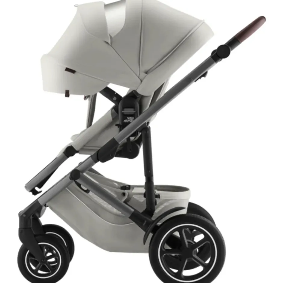 New Smile 5Z lux inkl. liggedel og Baby-Safe Core autostol - linen grey/space black Kombivognspakker|Vognpakker