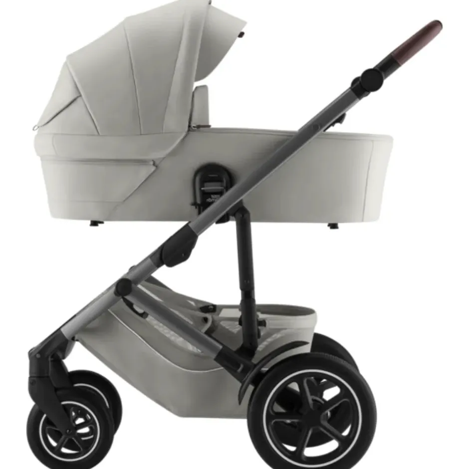 New Smile 5Z lux inkl. liggedel og Baby-Safe Core autostol - linen grey/space black Kombivognspakker|Vognpakker