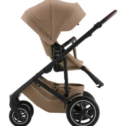 Best Smile 5Z lux inkl. liggedel og Baby-Safe Core autostol - warm caramel/space black Kombivognspakker