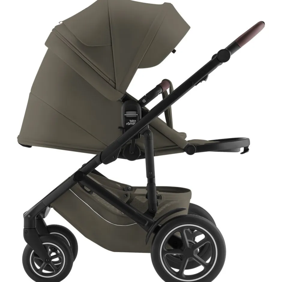 New Smile 5Z lux kombivogn inkl. autostol - urban olive Kombivogne Med Ergonomiske Sæder