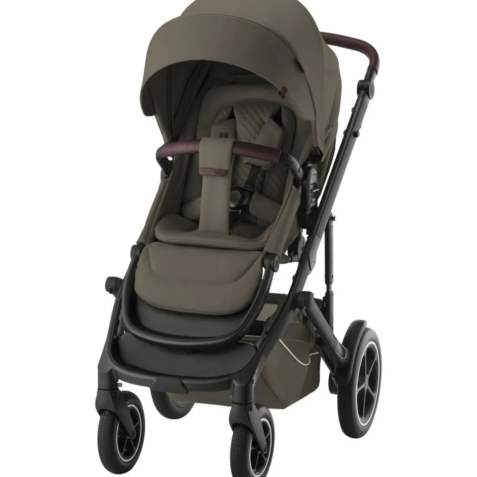 New Smile 5Z lux kombivogn inkl. autostol - urban olive Kombivogne Med Ergonomiske Sæder