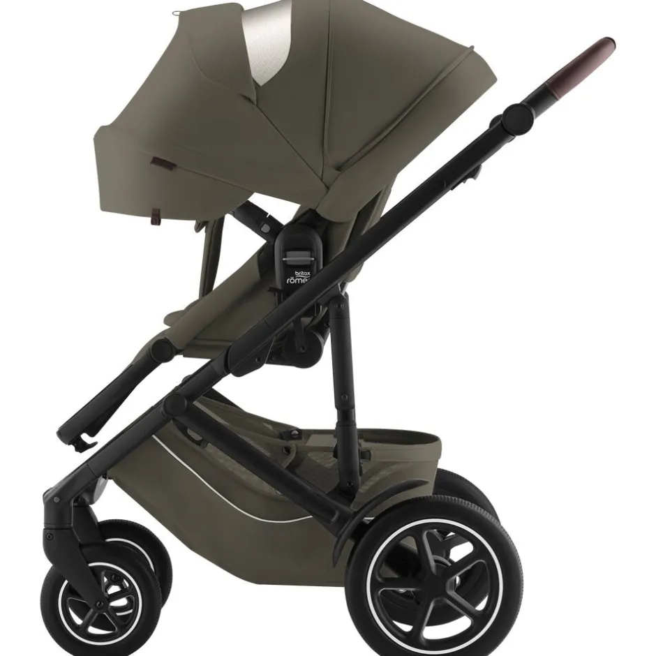 New Smile 5Z lux kombivogn inkl. autostol - urban olive Kombivogne Med Ergonomiske Sæder