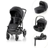 Sale SMILE 5Z Style inkl. liggedel, babysafe pro og vario base - Carbon black Kombivognspakker