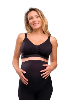 Sømløs Amme BH Med Gelé Bøjle - Sort Amme Bh'Er
