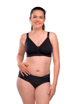 Sømløs Amme BH Med Gelé Bøjle - Sort Amme Bh'Er
