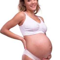 Sale Sømløs Amme BH Med Gelé Bøjle - Hvid Amme Bh'Er